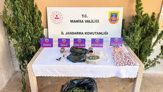 Manisa Alaşehir'de 21 adrese eş zamanlı uyuşturucu operasyonu : 4 tutuklu