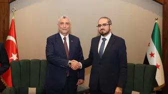 Bakan Bolat Suriye Yatırım Ajansı Başkanı Ramadan ile Şam'da bir araya geldi