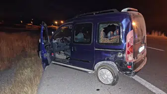 Kütahya'da ticari araca çarpan 23 yaşındaki motosiklet sürücü yaralandı