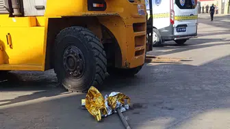 Forkliftin çarptığı işçi hayatını kaybetti