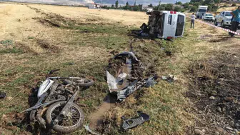 Kahramanmaraş'ta feci kaza : Motosiklet sürücüsü hayatını kaybetti