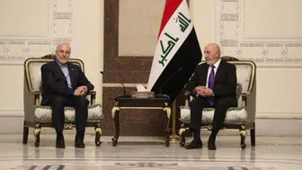 İran Meclis Başkanı Kalibaf, Irak Cumhurbaşkanı Amedi ile görüştü