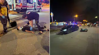Burdur'da motosiklet kazası : 2 kişi yaralandı