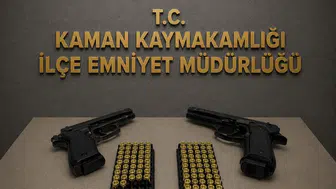 Kırşehir’de asayiş denetimi : Çok sayıda silah, mühimmat ve uyuşturucu ele geçirildi