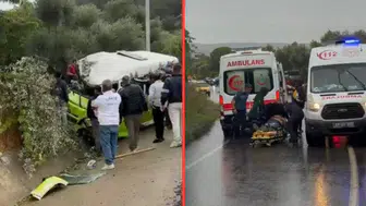 Çanakkale'de minibüs devrildi : Ölü ve yaralılar var