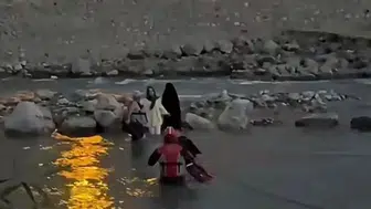 Siirt Kezer çayı'nda dehşet anları