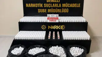 Denizli'de narkotik operasyonu : 104 bin sentetik hap ele geçirildi, 4 tutuklama