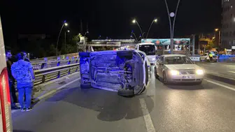 Kayseri'de iki otomobil çarpıştı : 1 yaralı