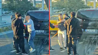 Kağıthane’de kaza sonrası ortalık karıştı : Yumruk ve sopalar havada uçuştu