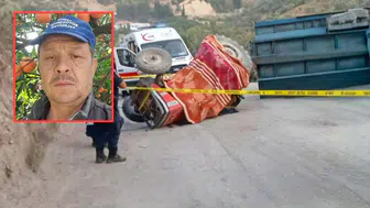 Aydın'da traktör devrildi : 1 ölü, 1 yaralı