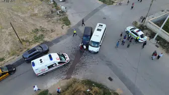 Karaman'da öğrenci servisi ile otomobil çarpıştı : 6 yaralı