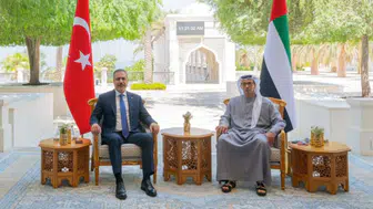 Hakan Fidan, BAE Devlet Başkanı Yardımcısı Mansur bin Zayed ile görüştü