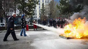 Yozgat’ta itfaiyeden gerçeğini aratmayan tatbikat