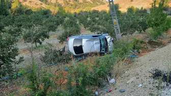 Adıyaman'da otomobil meyve bahçesine yuvarlandı: 4 yaralı