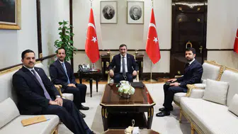 Cumhurbaşkanı Yardımcısı Cevdet Yılmaz, Kuveyt'in Ankara Büyükelçisi Al-Shabo'yu kabul etti