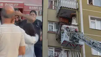 Bahçelievler’de balkon faciası : Kopan parçalar yayaya isabet etti