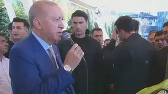 Cumhurbaşkanı Erdoğan, Milletvekili Önen'in kızının cenazesine katıldı