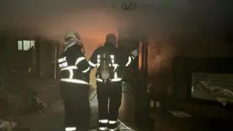 Karabük'te apartman dairesinde korkutan yangın : 2 kişi dumandan etkilendi