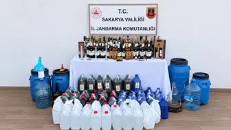 Sakarya’da kaçak içki operasyonu : 400 litre etil alkol ele geçirildi