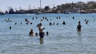 Eylül ayında Didim'de yaz bitmedi ! Altınkum Plajı'nda deniz keyfi sürüyor