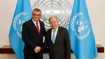 KKTC Cumhurbaşkanı Erhürman, BM Genel Sekreteri Guterres ile görüştü