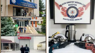Bilecik'te inşaatlardan hırsızlık yapan şüpheli tutuklandı