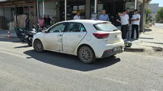 Adıyaman'da motosiklet ile otomobil çarpıştı : Sürücü yaralandı