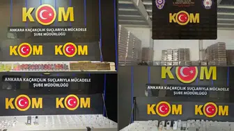 Ankara’da 21 milyon liralık kaçak ürün ele geçirildi