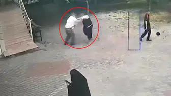 İmam ve müezzin kavga etti cami avlusunda tekme tokat kavga etti
