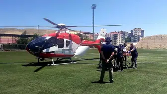 Malatya Darende’de kalp krizi geçiren hasta için hava ambulansı havalandı!