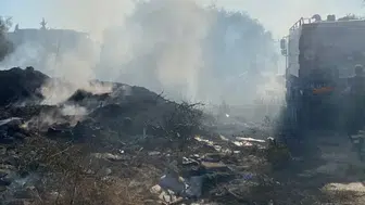 Antalya'da yerleşim yerine dayanan alevler büyümeden söndürüldü