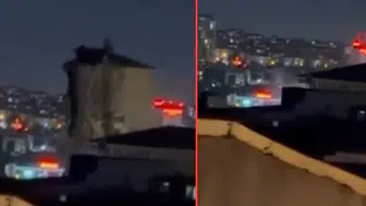 Küçükçekmece'de yıkımı gerçekleştirilen bina çöktü