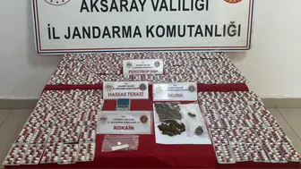 Aksaray'da uyuşturucu operasyonu : 2 bin 122 hap ele geçirildi, 2 şüpheli tutuklandı