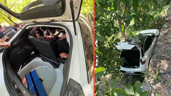 Bitlis'te kontrolden çıkan otomobil bahçeye düştü : 8 yaralı