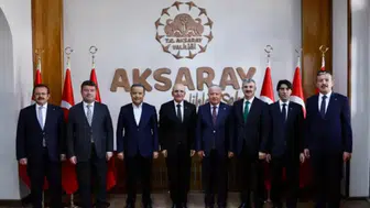 Bakan Şimşek Aksaray'da iş insanlarıyla buluştu