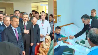 Bakan Çiftçi ve Bakan Tekin’den yaralı öğrencilere ziyaret