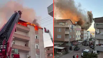 Kocaeli’de teras yangını paniğe neden oldu : Mahalleli sokağa döküldü