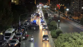 Manisa'da makas atan otomobil devrildi
