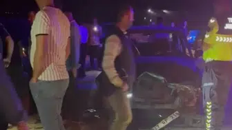 Gaziantep'te otomobil koyun sürüsüne daldı :