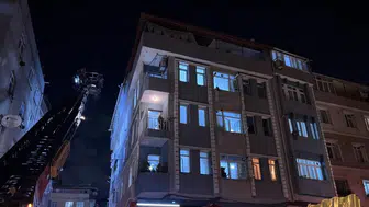 Zeytinburnu'nda apartman yangını : 5 kişi dumandan etkilendi