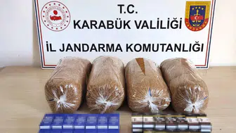 Karabük'te jandarmadan kaçakçılık ve uyuşturucu operasyonu : 3 şüpheli adliyede
