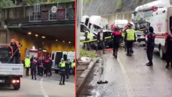 Bartın'da yolcu minibüsü ile tır çarpıştı : 1 ölü, 11 yaralı