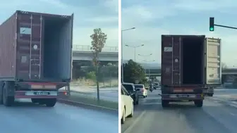 Bursa'da Yalova yolu üzerinde tehlikeli yolculuk