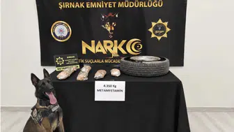 Cizre’de durdurulan araçta 4 kilo 350 gram sentetik uyuşturucu ele geçirildi