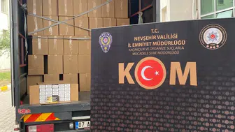 Nevşehir'de 4 milyon 290 bin makaron ele geçirildi