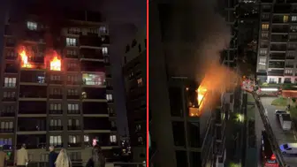 Bursa'da apartman dairesinde yangın : 3'ü çocuk 4 kişi dumandan etkilendi