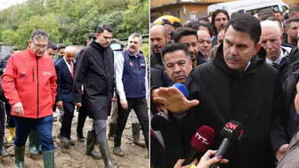 Bakan Kurum İstanbul Ayazağa'da Sel Bölgesinde İncelemelerde Bulundu