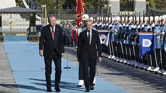 Cumhurbaşkanı Erdoğan'dan Külliye'de Resmi Karşılama