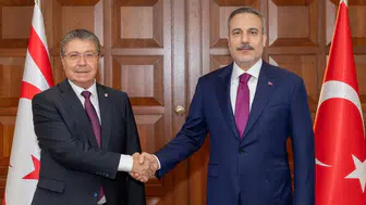Dışişleri Bakanı Fidan, KKTC Başbakanı Üstel ile Ankara'da Bir Araya Geldi