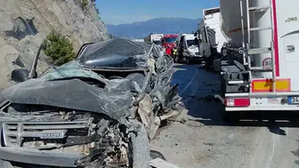 Mudurnu-Nallıhan yolunda feci kaza : Pikap sürücüsü hayatını kaybetti !